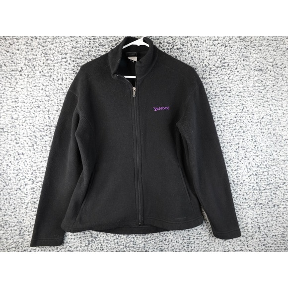 Patagonia Synchilla Yahoo! Full Zip Jacket Large Black Fleece Sweater
